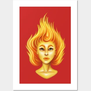 Fire Babe Posters and Art